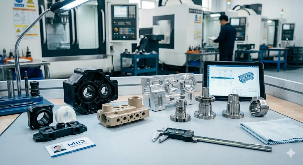 Diverse range of precision machined metal and engineering plastic prototype components. Diverse range of precision machined metal and engineering plastic prototype components.
